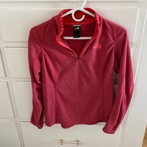The North face coral fleece pull over